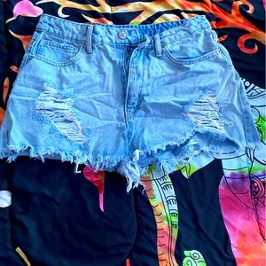Forever 21 destress denim short size 29